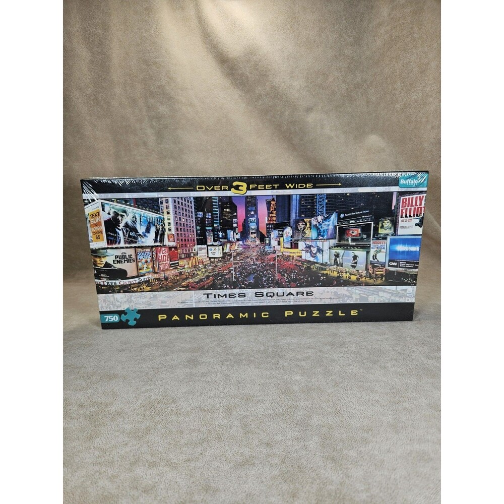 Buffalo Games TIMES SQUARE Panorama Puzzle 3 Feet Wide 750 Pieces Factory Sealed